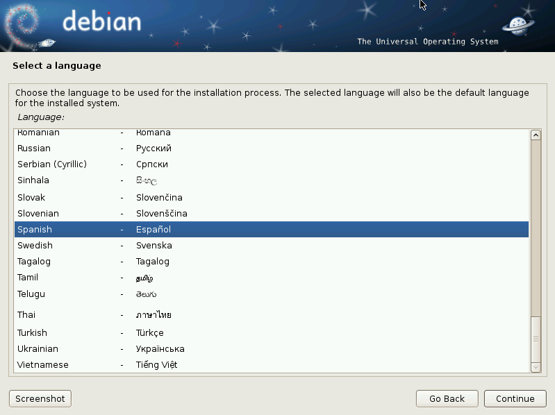 Os selector